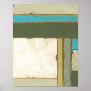 Weathered Panel Painting by Jennifer Goldberger Poster