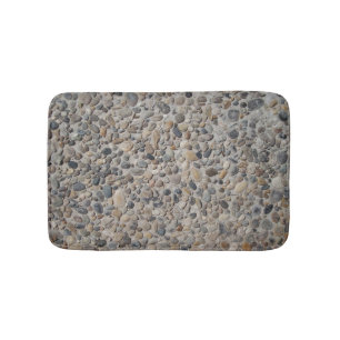 Weathered Pebbles Cool Funny Realistic Cobblestone Bath Mat