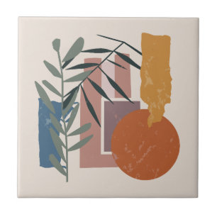 Weathered Shapes And Stalks Tile