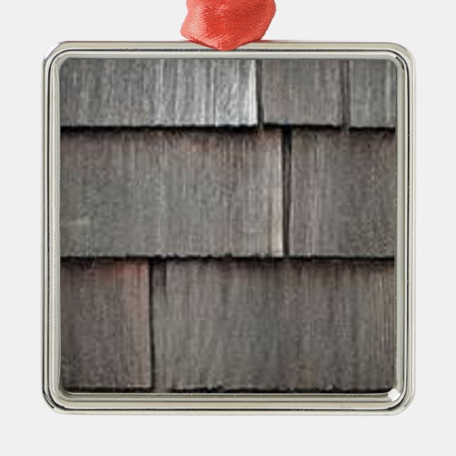 Weathered Shingles Metal Tree Decoration (Front)