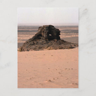 Weathered surrealistic sandstone rock, Niger rock Postcard