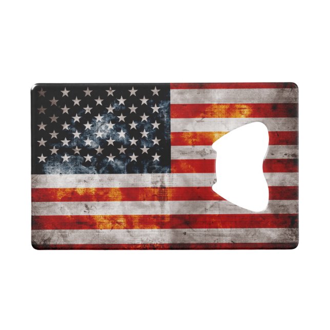 Weathered Vintage American Flag (Front (Horizontal))