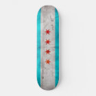 Weathered Vintage Chicago State Flag