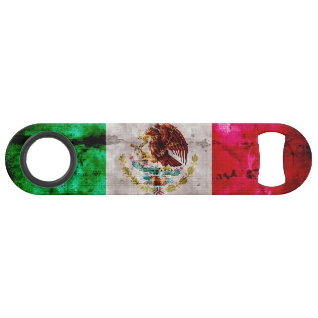 Weathered Vintage Mexico Flag (Front (Horizontal))