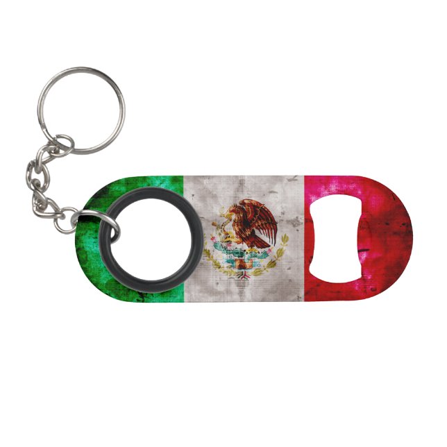 Weathered Vintage Mexico Flag (Front (Horizontal))