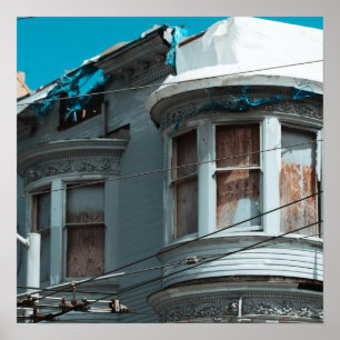 Weathered Windows Poster