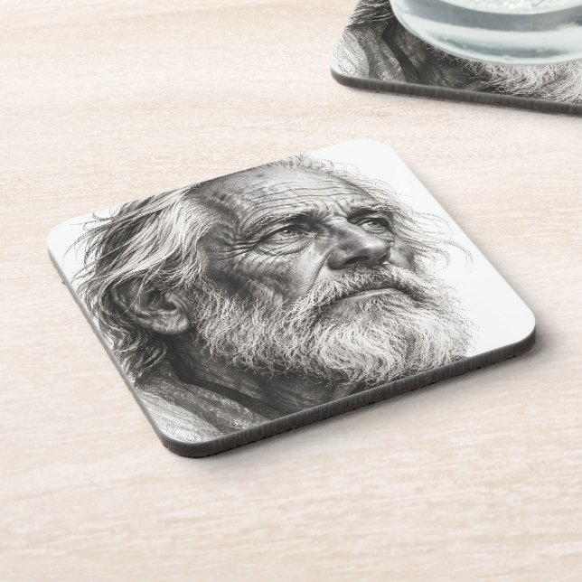 Weathered Wisdom Coaster (Left Side)
