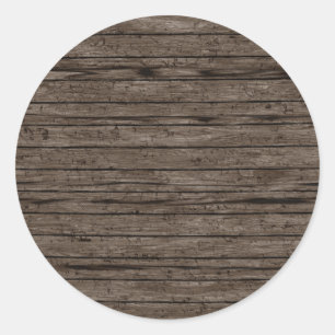 Weathered Wood Backgrounds. Wood Textures Pattern Classic Round Sticker