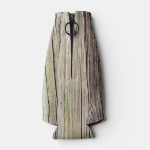 Weathered Wood Boards Bottle Cooler
