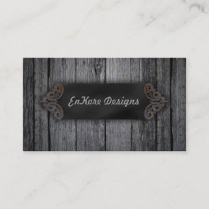 Weathered Wood Business Card