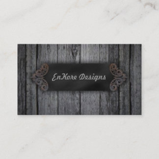 Weathered Wood Business Card