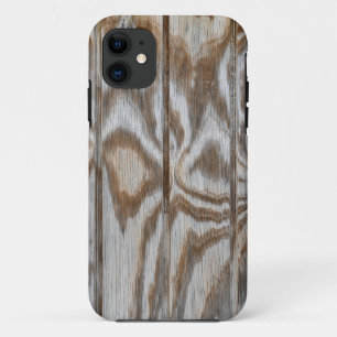 Weathered wood grain texture iPhone 11 case