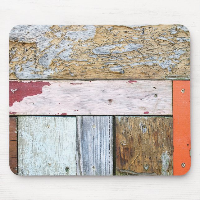 Weathered Wood Planks Mouse Mat (Front)
