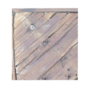 Weathered Wood Rough Textured Deck Notepad