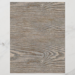 Weathered Wood Rustic Beige Scrapbook Paper
