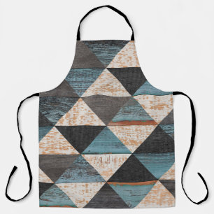 Weathered wood texture background. Seamless vintag Apron