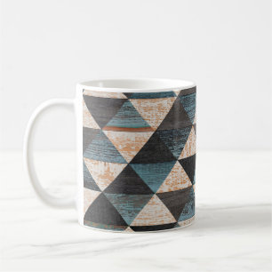 Weathered wood texture background. Seamless vintag Coffee Mug