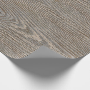 Weathered Wood Texture Wrapping Paper