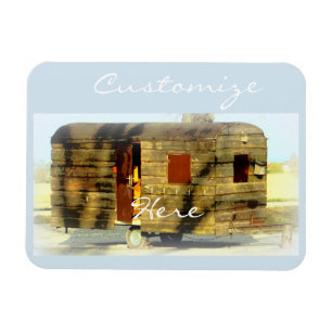 Weathered wood travel trailer Thunder_Cove Magnet