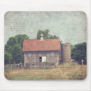 Weathered Wooden Barn Mouse Mat