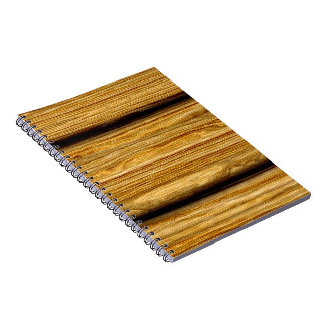 weathered wooden boards texture notebook (Right Side)