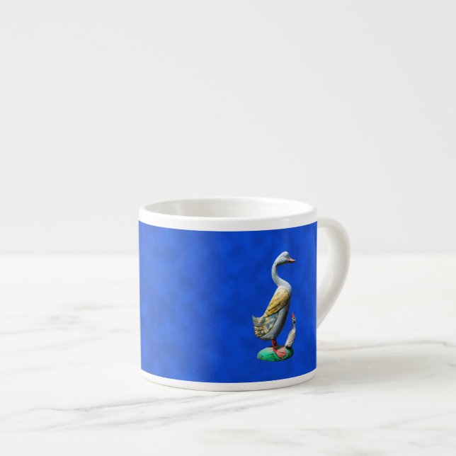 Weathered Wooden Duck Espresso Cup (Front Right)