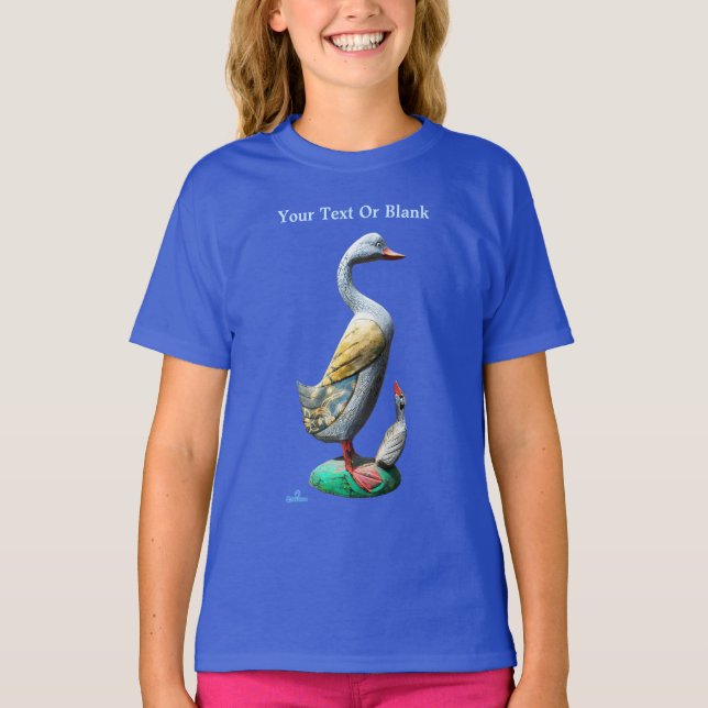 Weathered Wooden Ducks T-Shirt (Front)