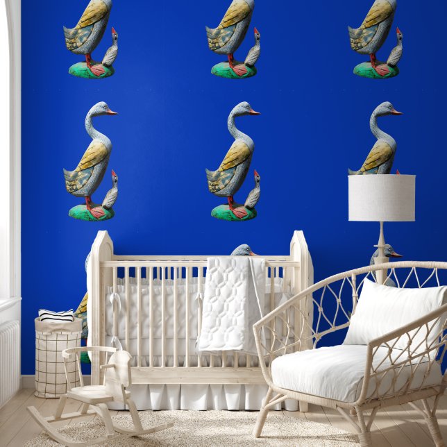 Weathered Wooden Ducks Wallpaper (Kids)