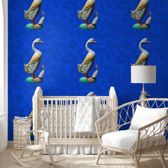 Weathered Wooden Ducks Wallpaper (Kids)