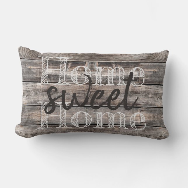 weathered WOODEN PLANKS distressed | Lumbar Cushion (Front)