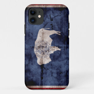 Weathered Wyoming Flag iPhone 11 Case