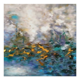Weathering The Storm Abstract Art Painting Poster