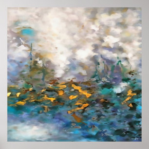 Weathering The Storm Abstract Art Painting Poster