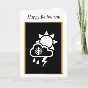 Weatherperson Meteorologist Retirement Card