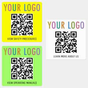 Weatherproof QR Code Labels for Construction Logo