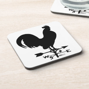 Weathervane Rooster Coaster