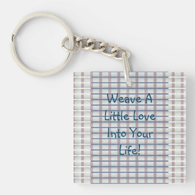 Weave Love   Key Ring (Front)