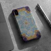 Weave Mandala Blue and Yellow