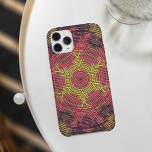 Weave Mandala Pink Purple and Yellow iPhone 11 Case