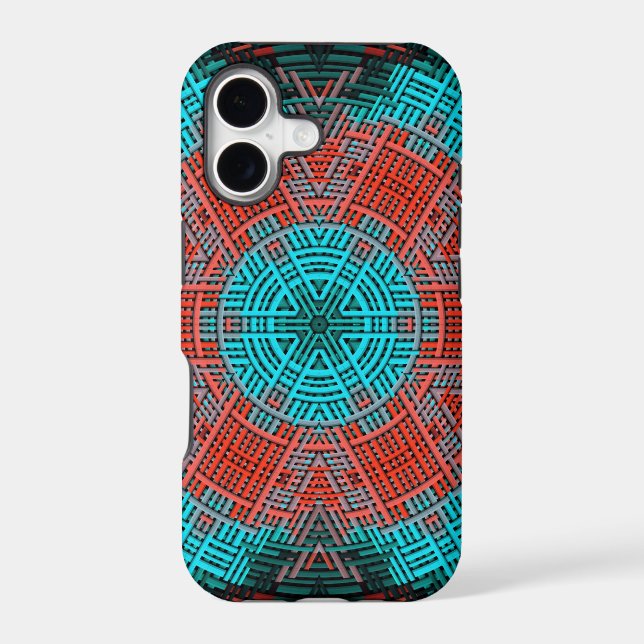 Weave Mandala Red and Blue (Back)