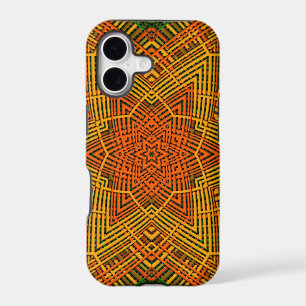 Weave Mandala Yellow Orange and Green