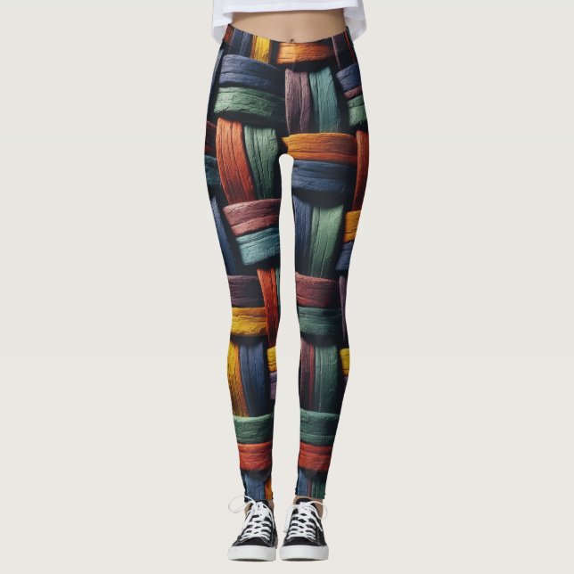 Weave pattern Leggings (Front)