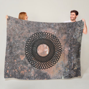 Weave Pattern, Talking Canyons, New Mexico Fleece Blanket