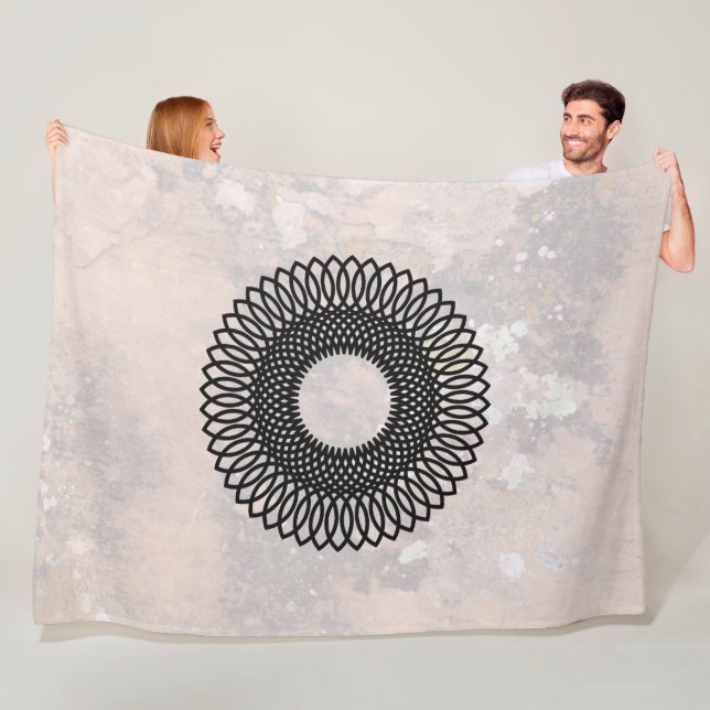 Weave Pattern, Talking Canyons, New Mexico Fleece Blanket (In Situ)