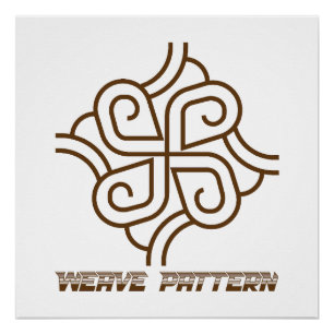 Weave Pattern TIG Welder Gift Poster