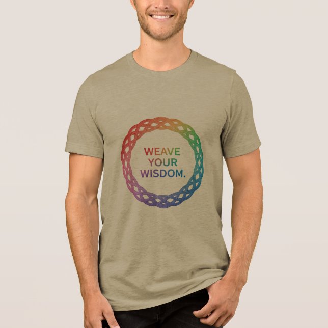WEAVE YOUR WISDOM Tri-Blend Shirt  (Front)