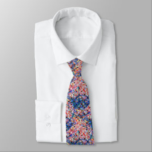 Weaved Abstract Colourful Men's Tie