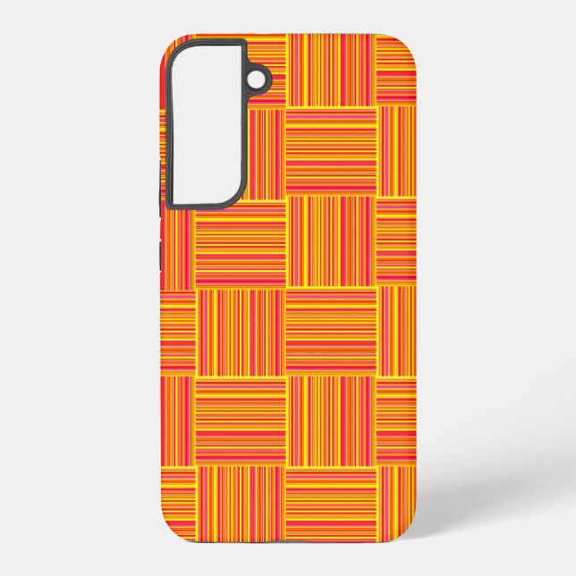 Weaved Stripe Samsung Galaxy S22+ Case (Back)