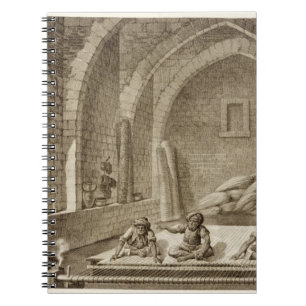 Weaving a Rug, from Volume II Arts and Trades of ' Notebook