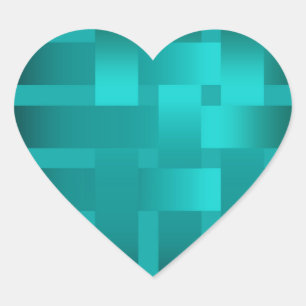 Weaving, ribbons heart sticker